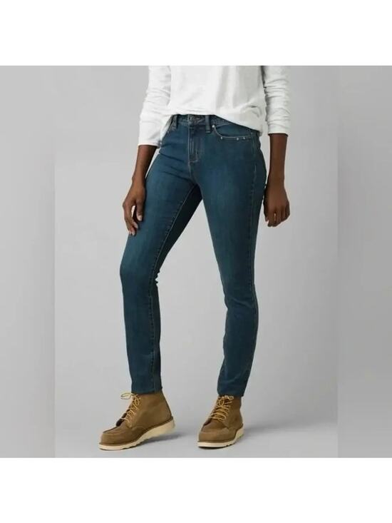 Prana Denim - NWT prAna Sienna Mid Rise Flattering Fit Stretch Cotton Skinny Jean 10 / 30 Blue